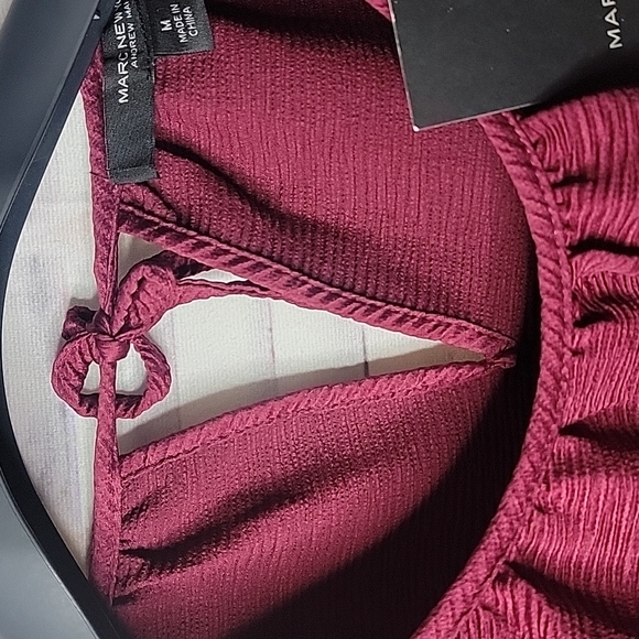 Marc New York red plum blouse - Picture 4 of 9